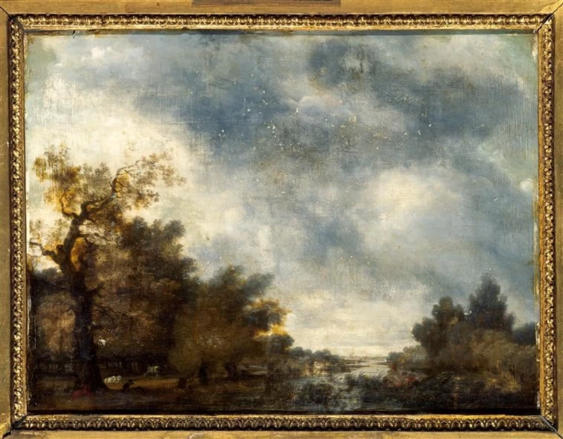  183-Jean-Honoré Fragonard-Paesaggio - Amiens, musée de Picardie 